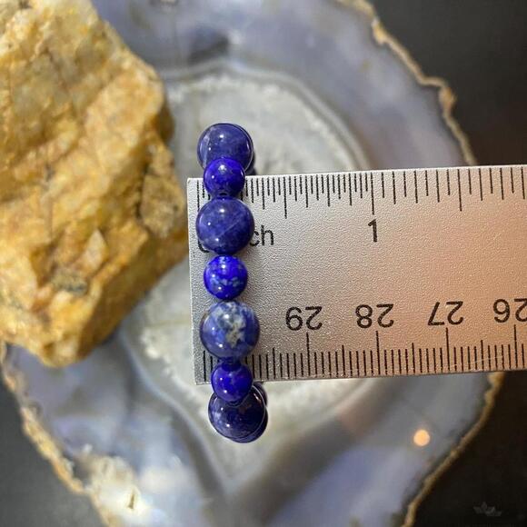 Carolyn Pollack Sterling 1 Strand Sodalite Bead Stretch Bracelet For Women - Picture 10 of 10